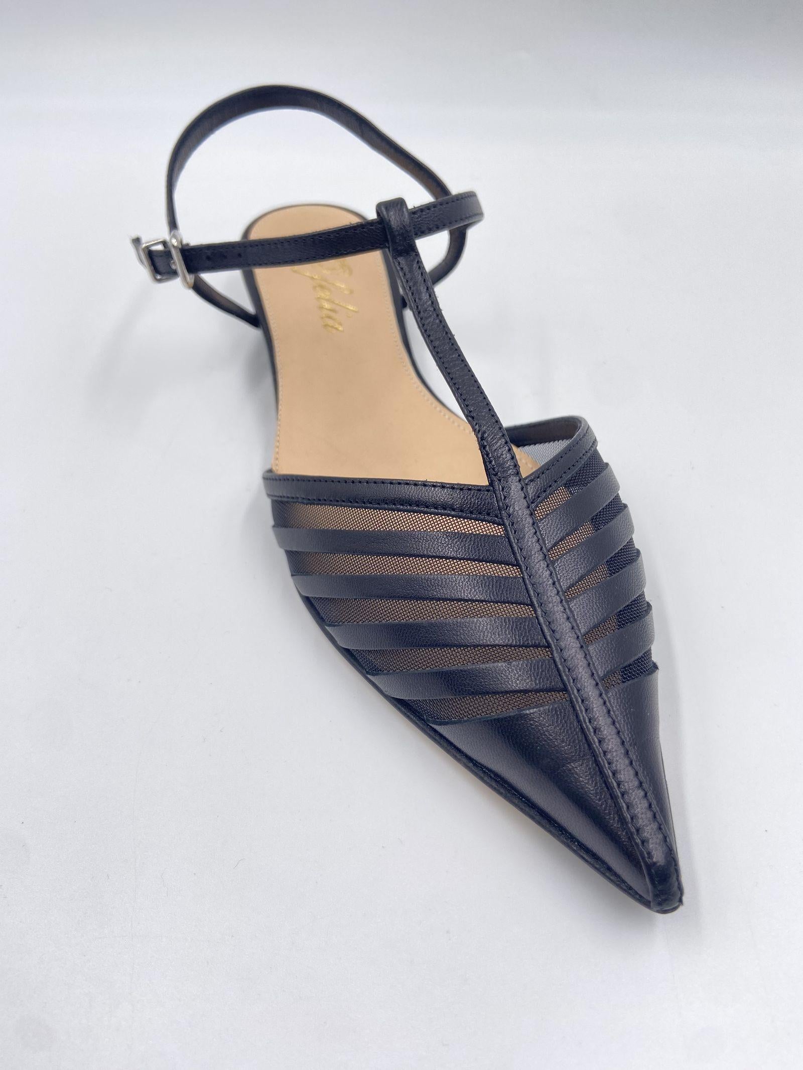 Slingback trasparente - Ofelia 3078 NERO OFELIA 