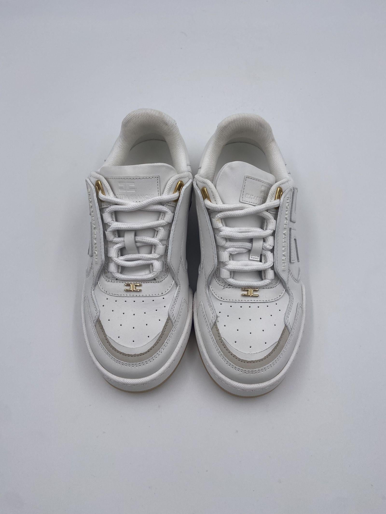 Sneakers in pelle con logo SA28G41E2 360 ELISABETTA FRANCHI 