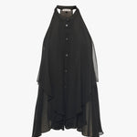 Camicia con rouches C020VU MA001 MANILA GRACE 