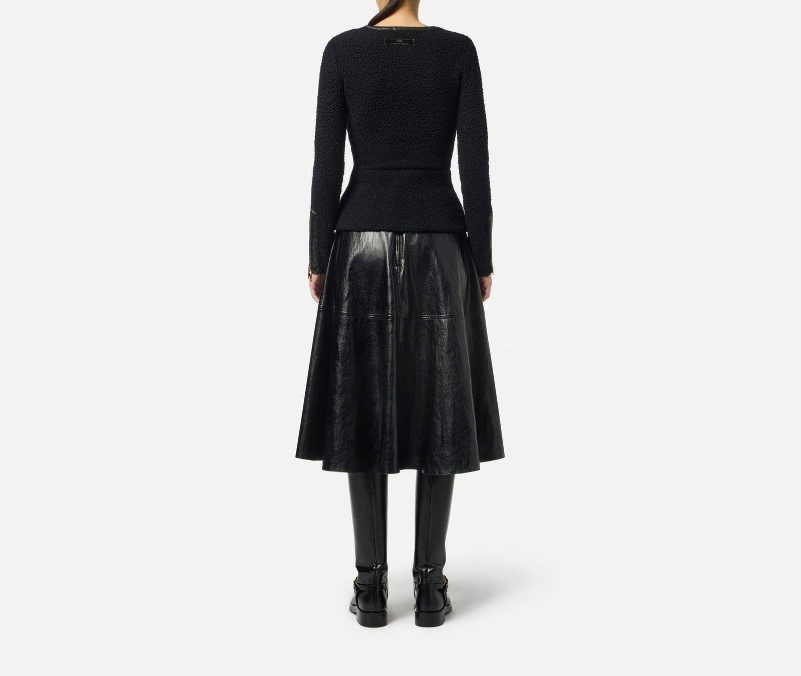 Cardigan in maglia bouclè - Elisabetta Franchi MK38S57E2 110 ELISABETTA FRANCHI 