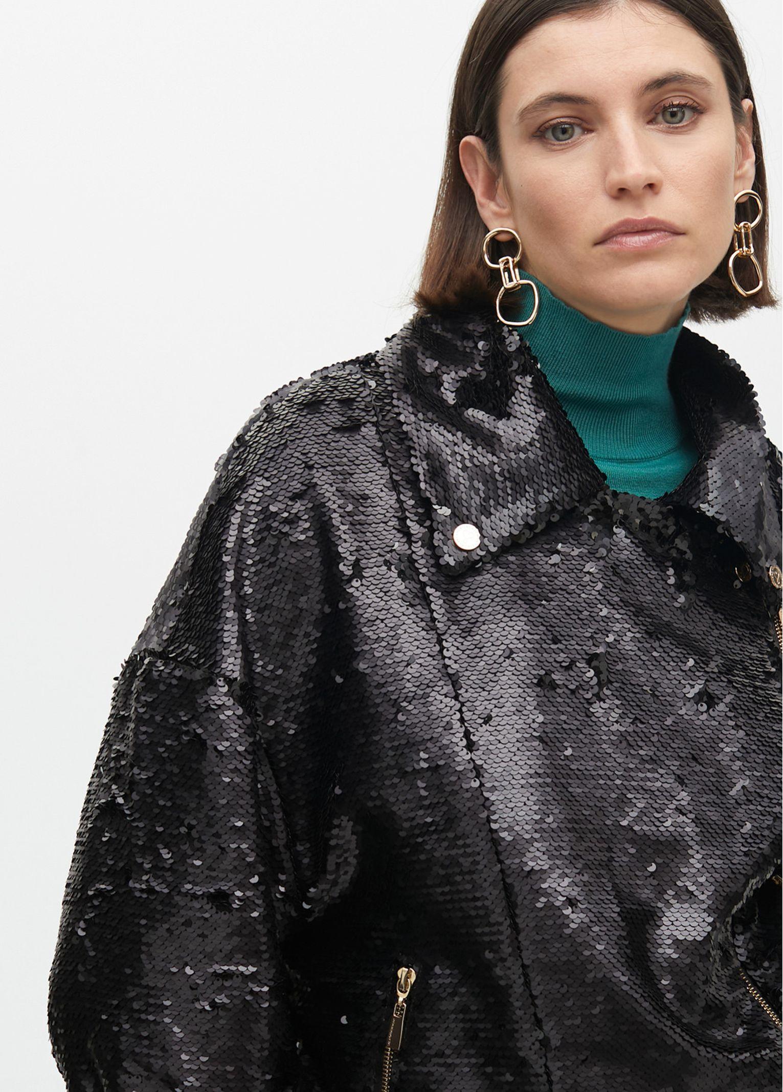 Giacca con paillettes LF2502010 00N LOLA 
