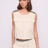 Top crop con tasconi 611BD45005 2131 GAUDI' 