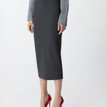 Gonna lunga a matita con spacco 104135-A15M I76 PINKO 
