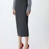 Gonna lunga a matita con spacco 104135-A15M I76 PINKO 
