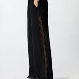 Pantaloni con banda laterale in pizzo - Pinko 106422A33U Z99 PINKO 