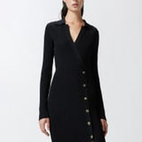 Abito lungo in maglia con bottoni - Pinko 104033-A239 Z99 PINKO 