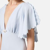 Abito con smerlo ricamato - Elisabetta Franchi AB76852E2 A28 ELISABETTA FRANCHI 