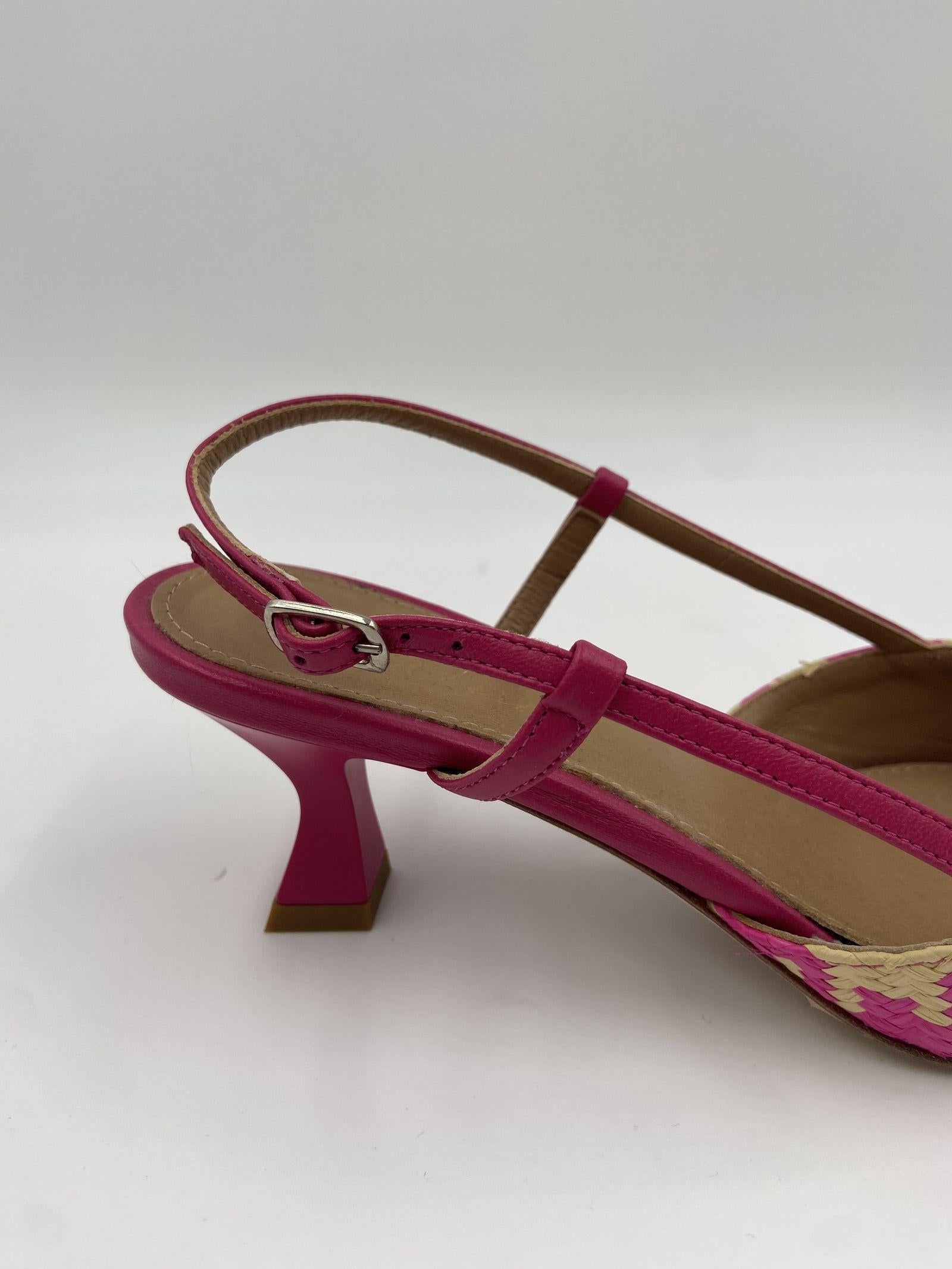 Slingback in raffia H2247 BEIGEFUXIA OFELIA 