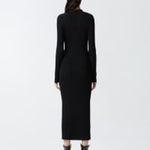 Abito lungo in maglia con bottoni 104033-A239 Z99 PINKO 