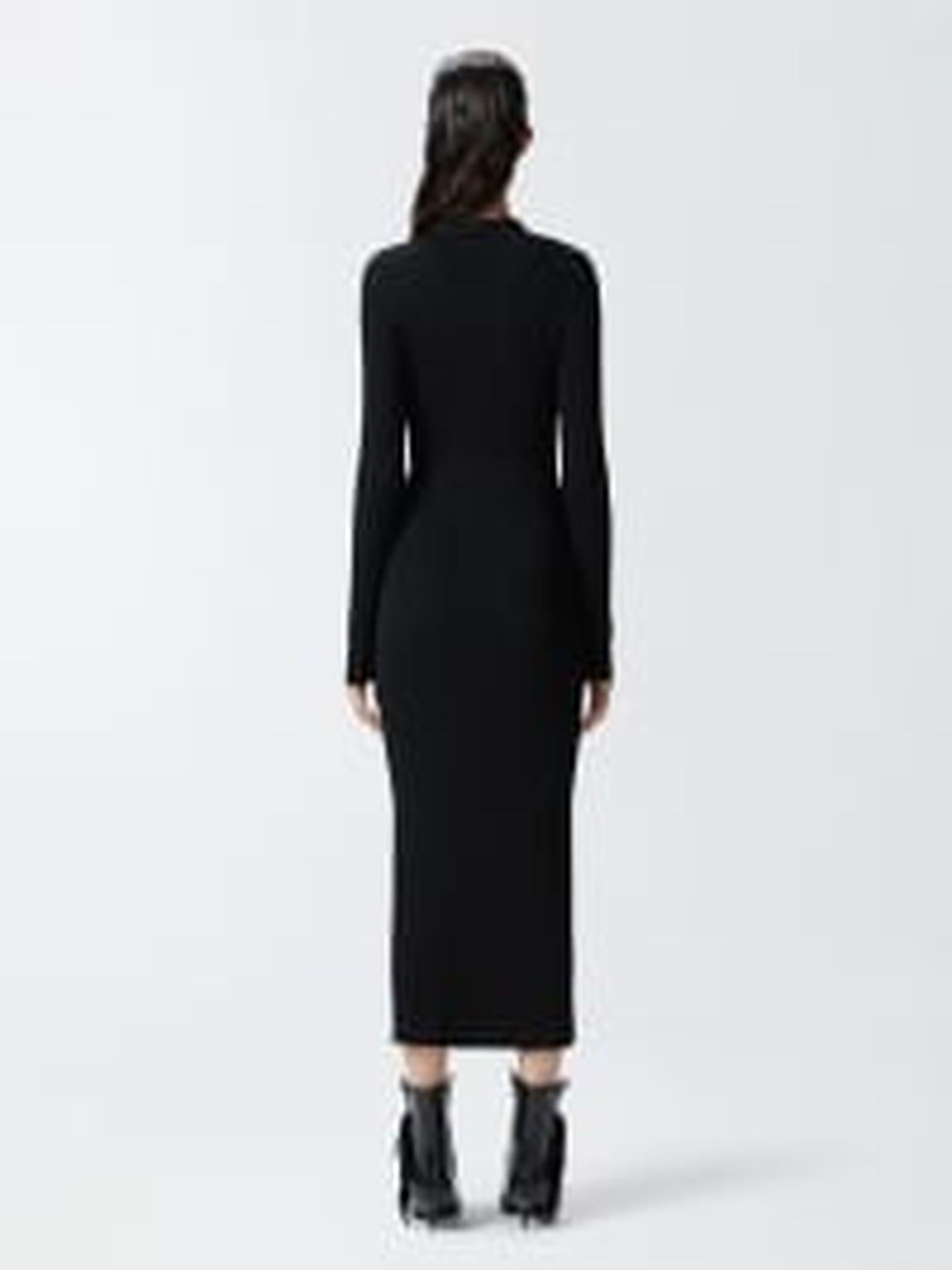 Abito lungo in maglia con bottoni 104033-A239 Z99 PINKO 