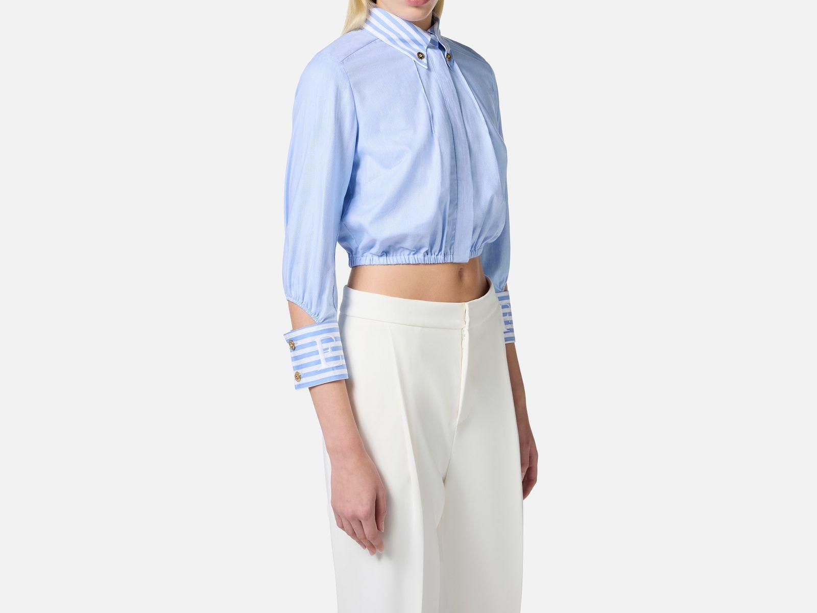 Camicia in popeline - Elisabetta Franchi CA08751E2 019 ELISABETTA FRANCHI 