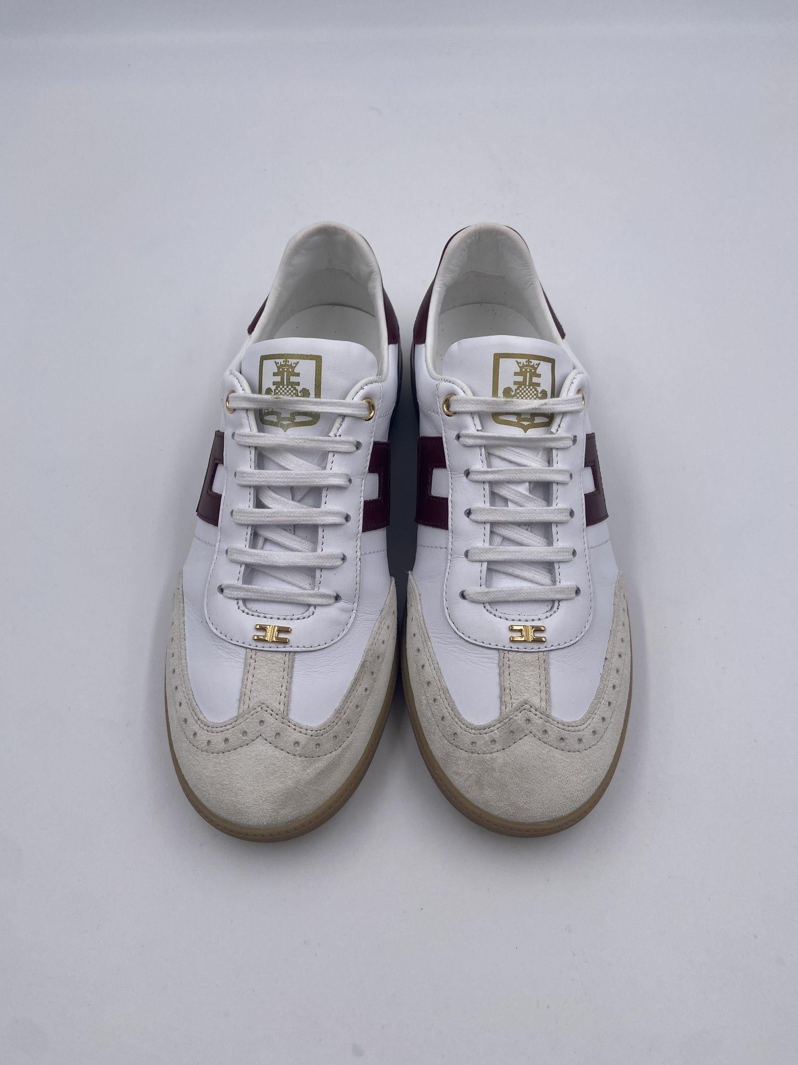 Sneakers in pelle scudetto SA55G46E2 CU5 ELISABETTA FRANCHI 