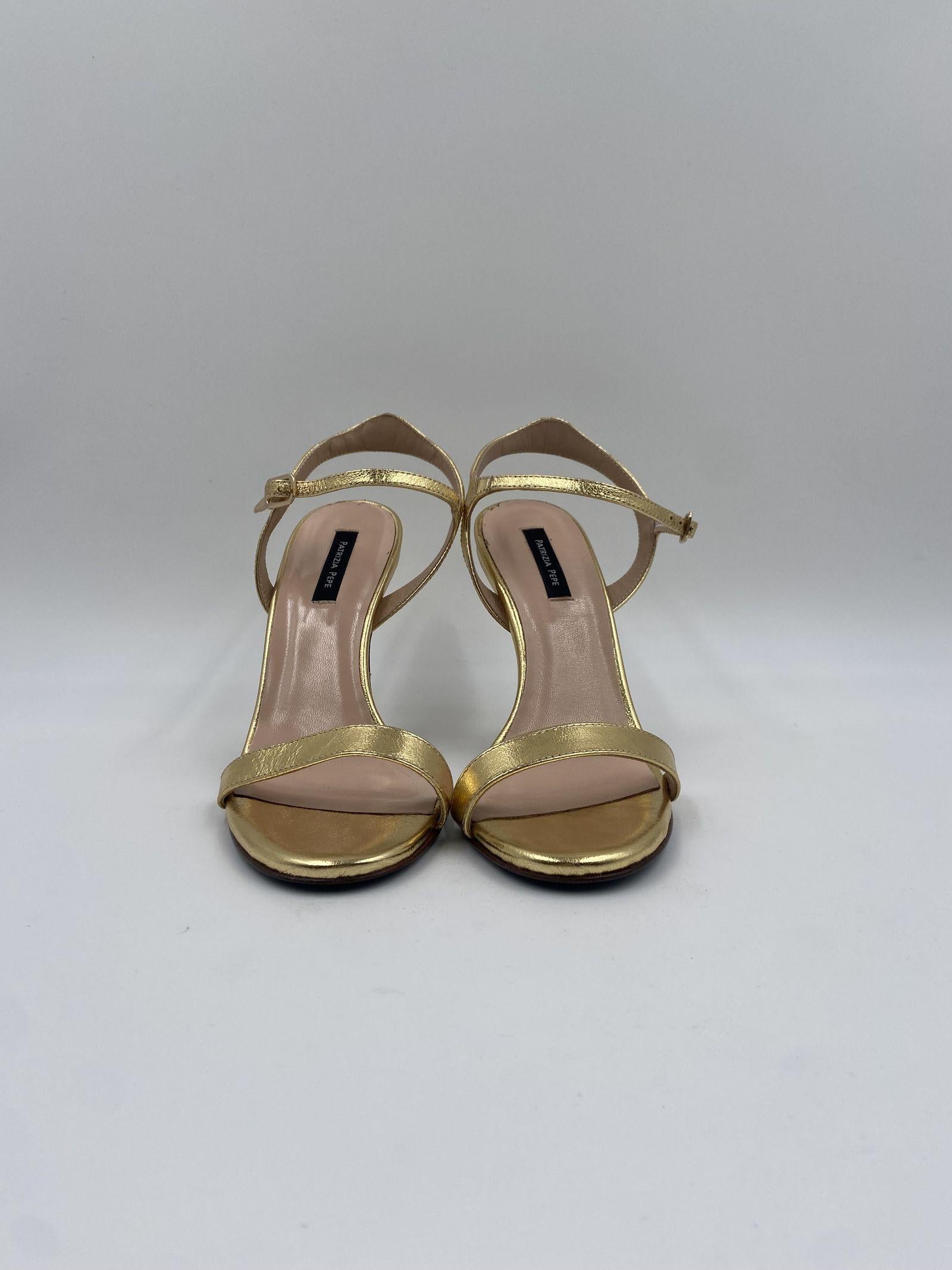 Sandalo pelle laminata - Patrizia Pepe 8X0015L031 Y360 PATRIZIA PEPE 