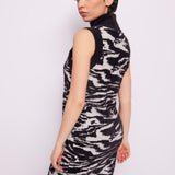 Abito collo alto jacquard animalier - Gaudi 421BD13007 425032-01 GAUDI' 