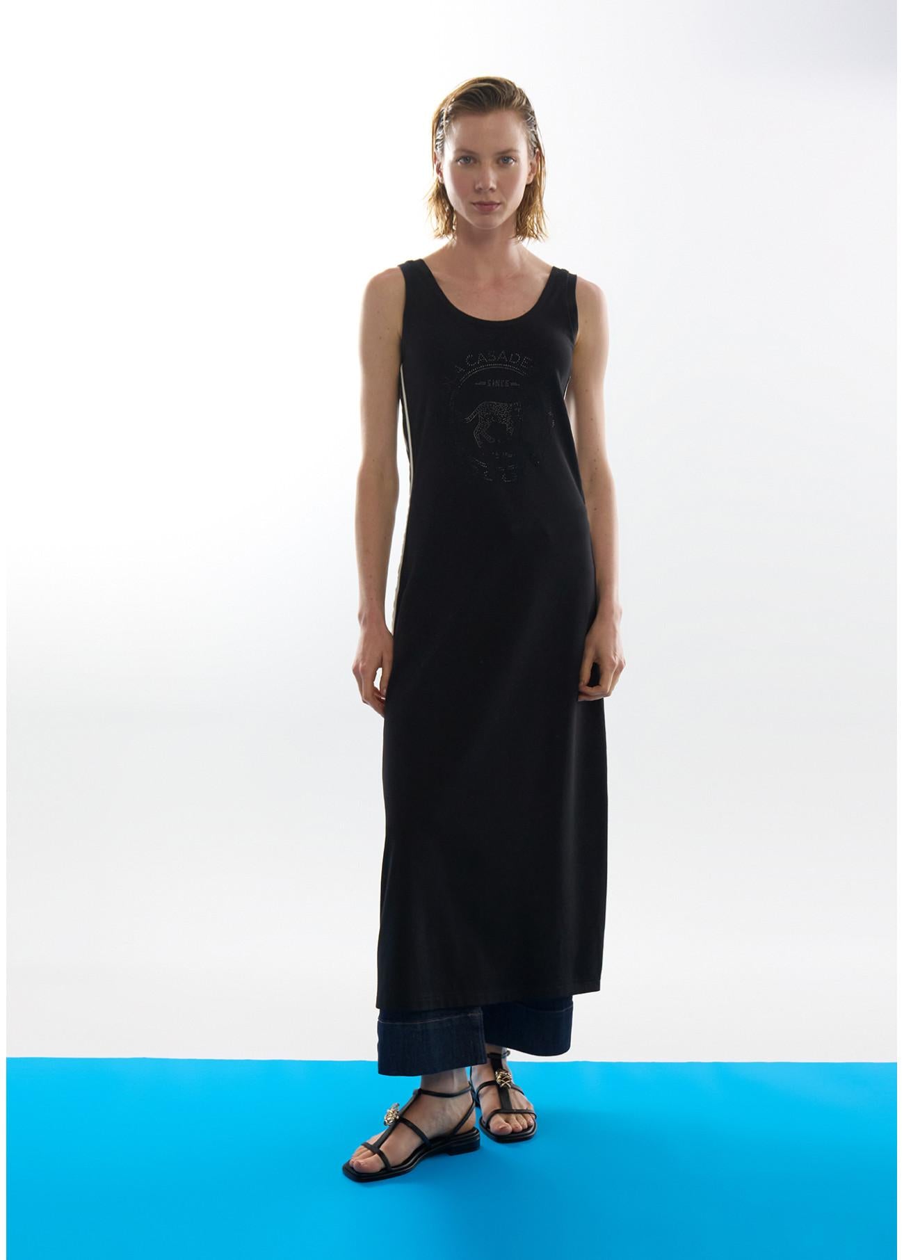 Abito lungo con strisce laterali LS2616148 00N LOLA 