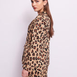 Giacca animalier jacquard