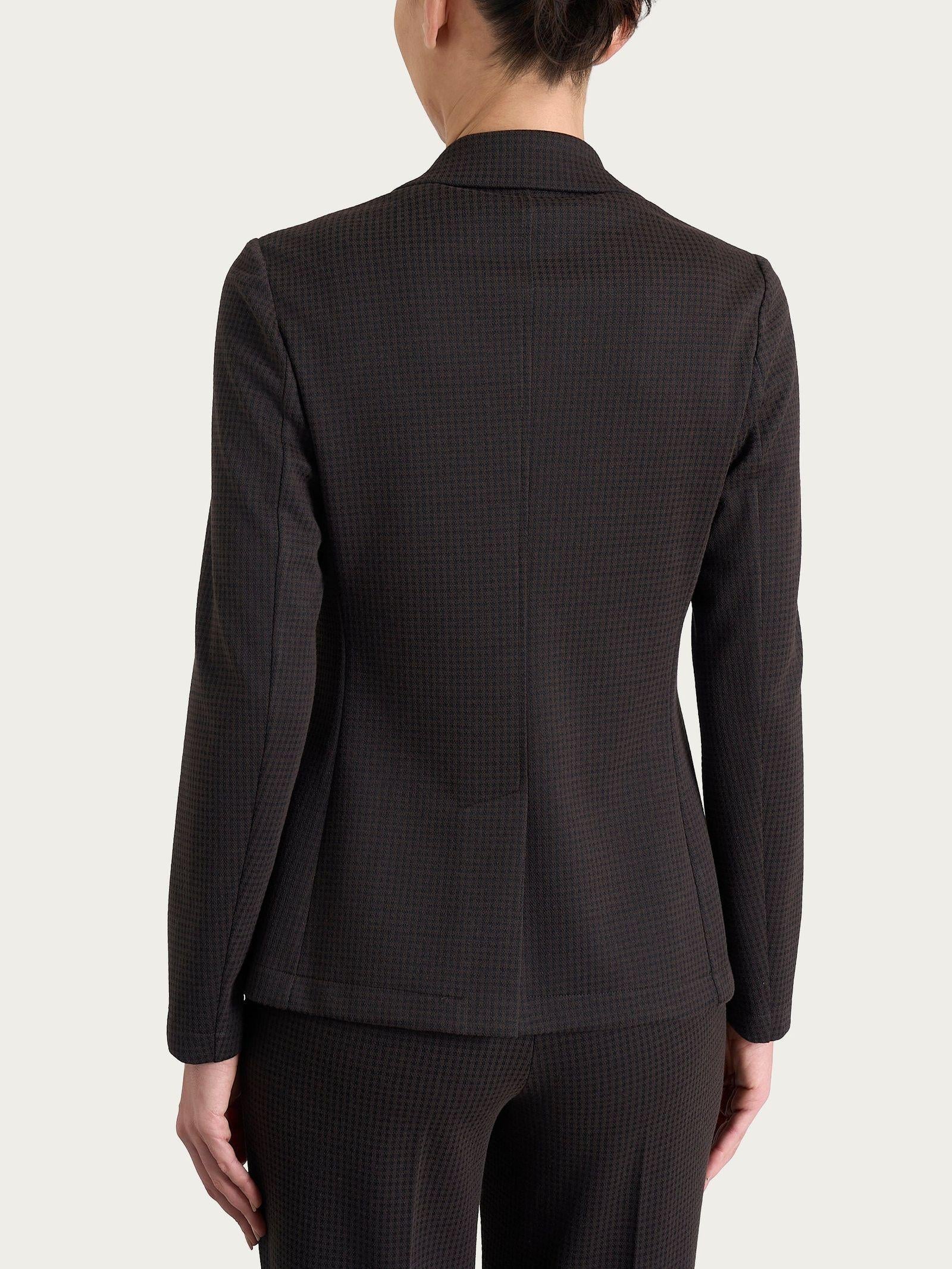 Giacca con micro check DR49GAFW25 A75F RAGNO 