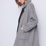 Cappotto spigato bottone unico 521BD35027 525012-01 GAUDI' 