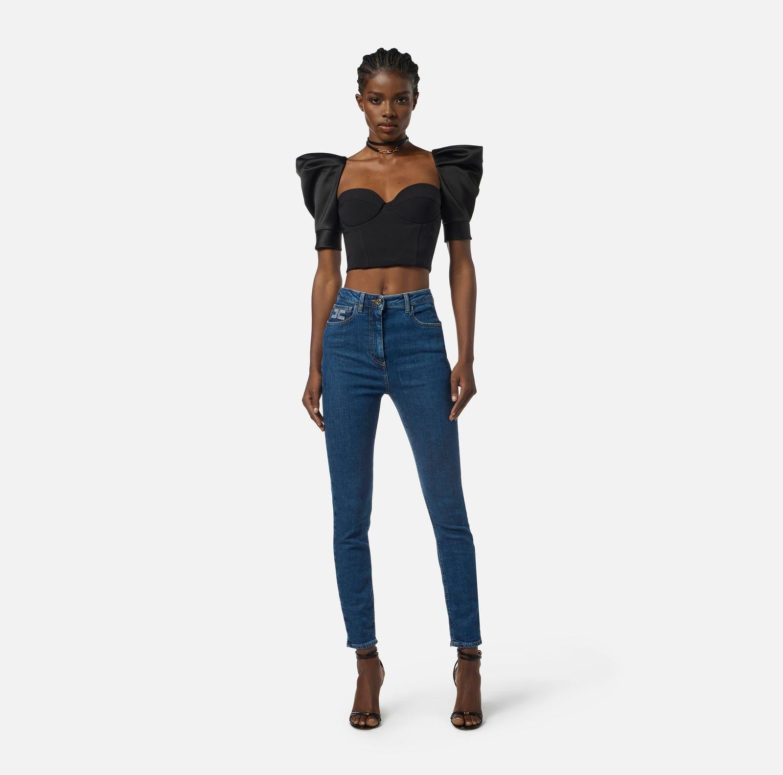 Jeans a palazzo PJ08I56E2 104 ELISABETTA FRANCHI 
