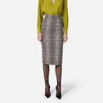 Gonna stampa pitone - Elisabetta Franchi GO14157E2 110 ELISABETTA FRANCHI 