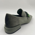Mocassino in velluto PJ602D VERDE JEANNOT 