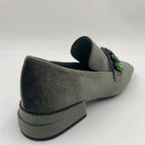 Mocassino in velluto PJ602D VERDE JEANNOT 