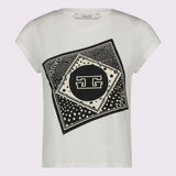 T-shirt con stampa e strass 511FD64016 2101 GAUDI' 