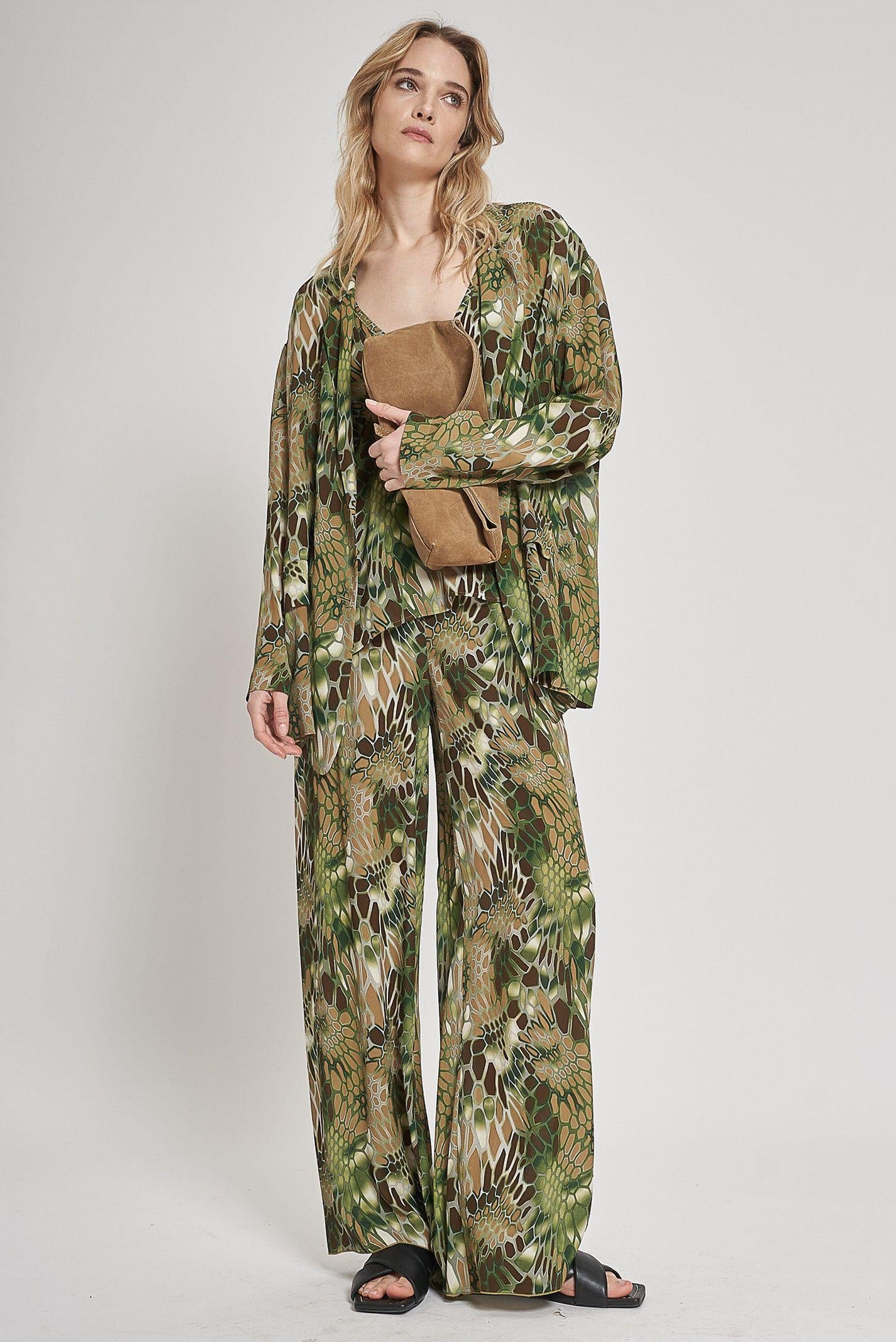 Pantalone stampa reptile - Carla G PIOB31D6 36 CARLA G. 
