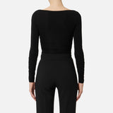Maglia in jersey con gioiello - Elisabetta Franchi MD02962E3 110 ELISABETTA FRANCHI 
