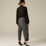 Camicia con volant C032VU MA001 MANILA GRACE 