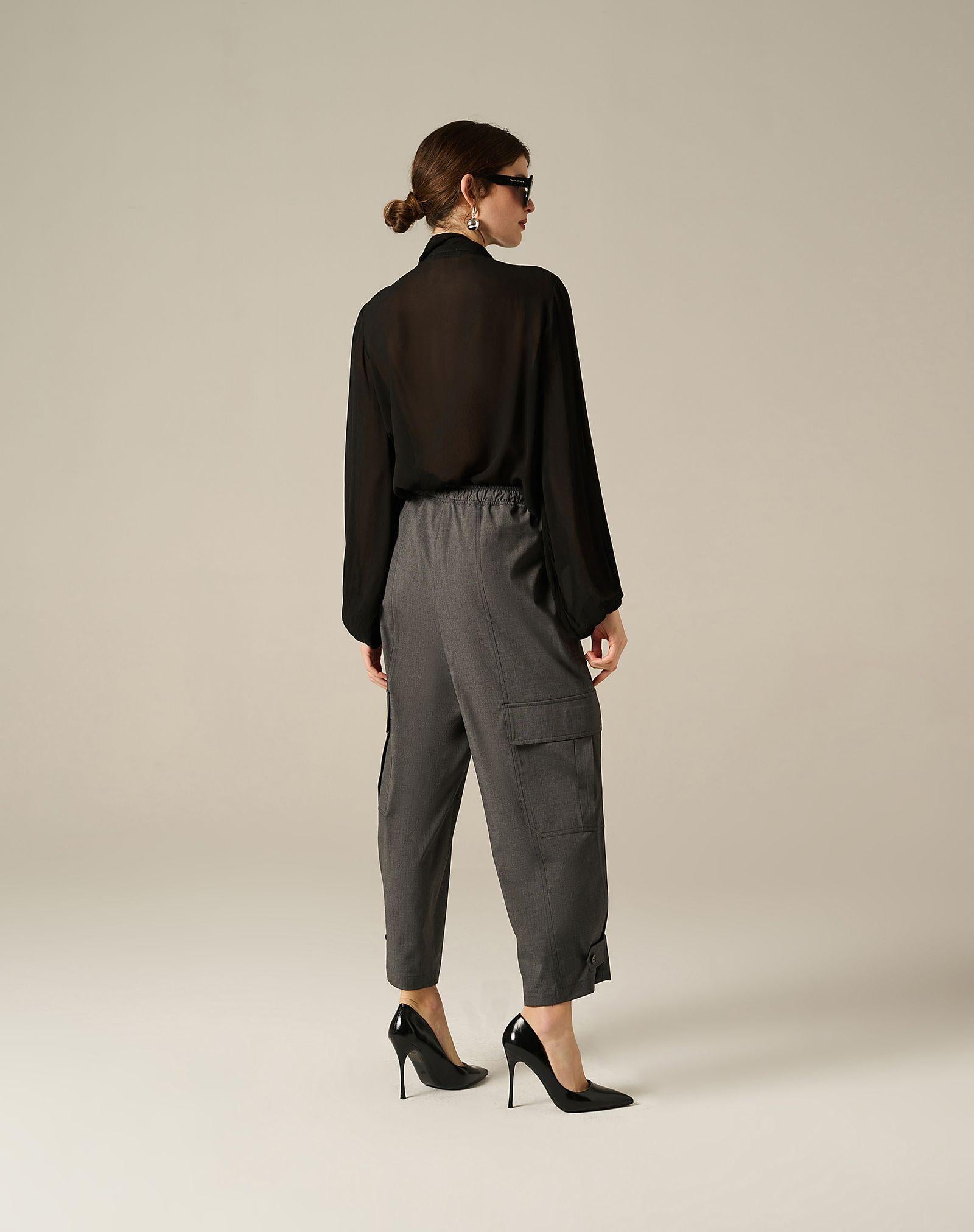 Camicia con volant C032VU MA001 MANILA GRACE 