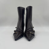 Stivaletto nero con cinturini 9559 NERO SPAZIO MODA 