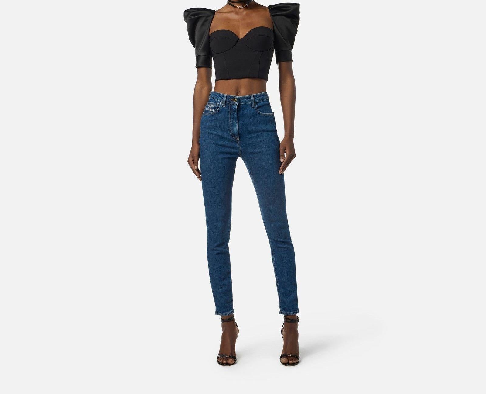 Jeans a palazzo - Elisabetta Franchi PJ08I56E2 104 ELISABETTA FRANCHI 