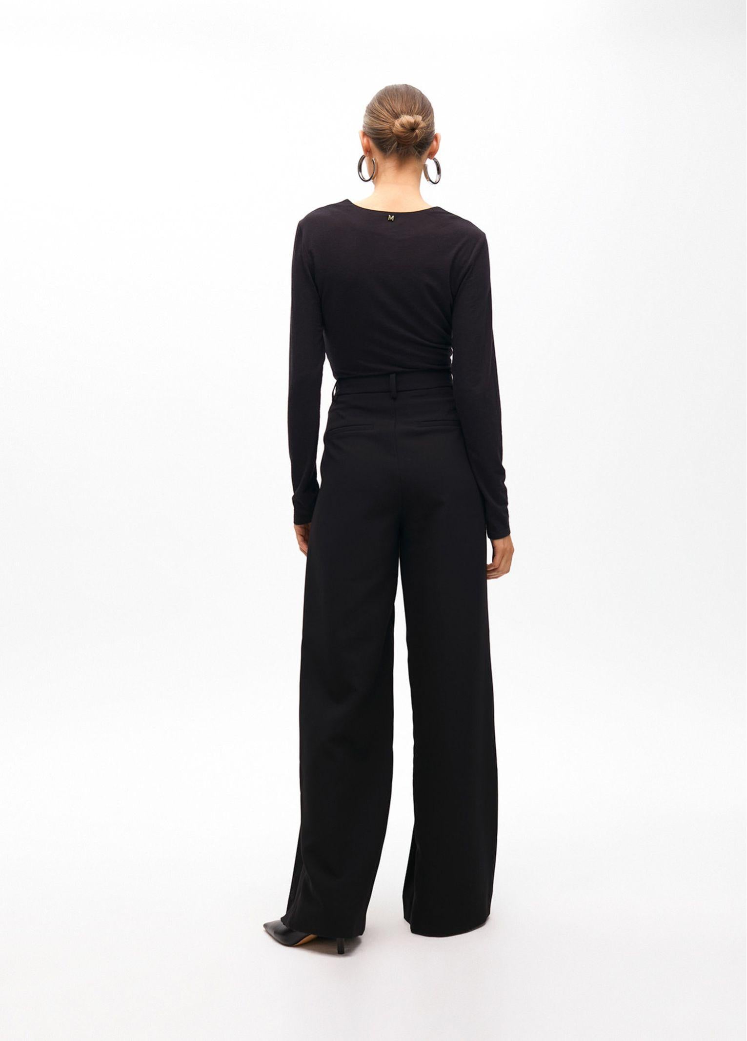 Pantalone con pieghe MF2514006 00N MAITE 