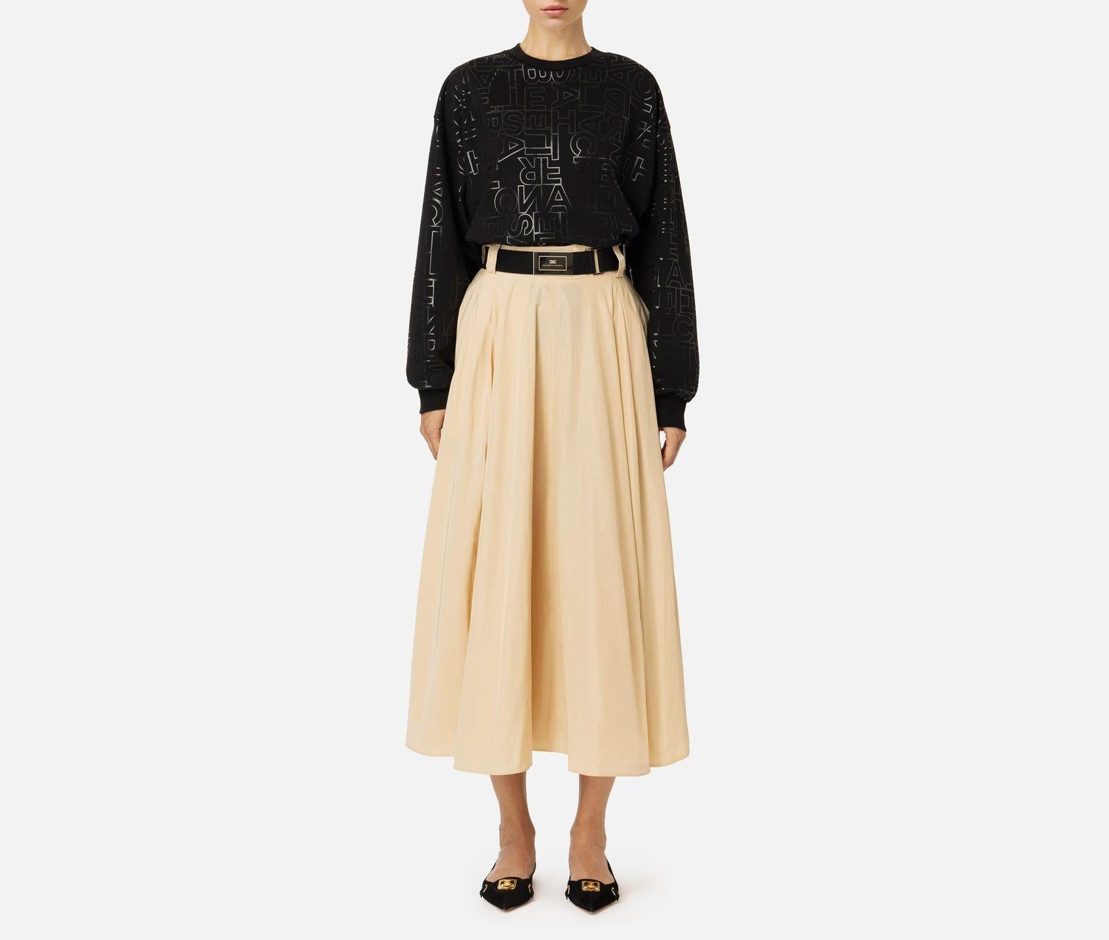 Gonna a ruota in naylon GO04546E2 045 ELISABETTA FRANCHI 