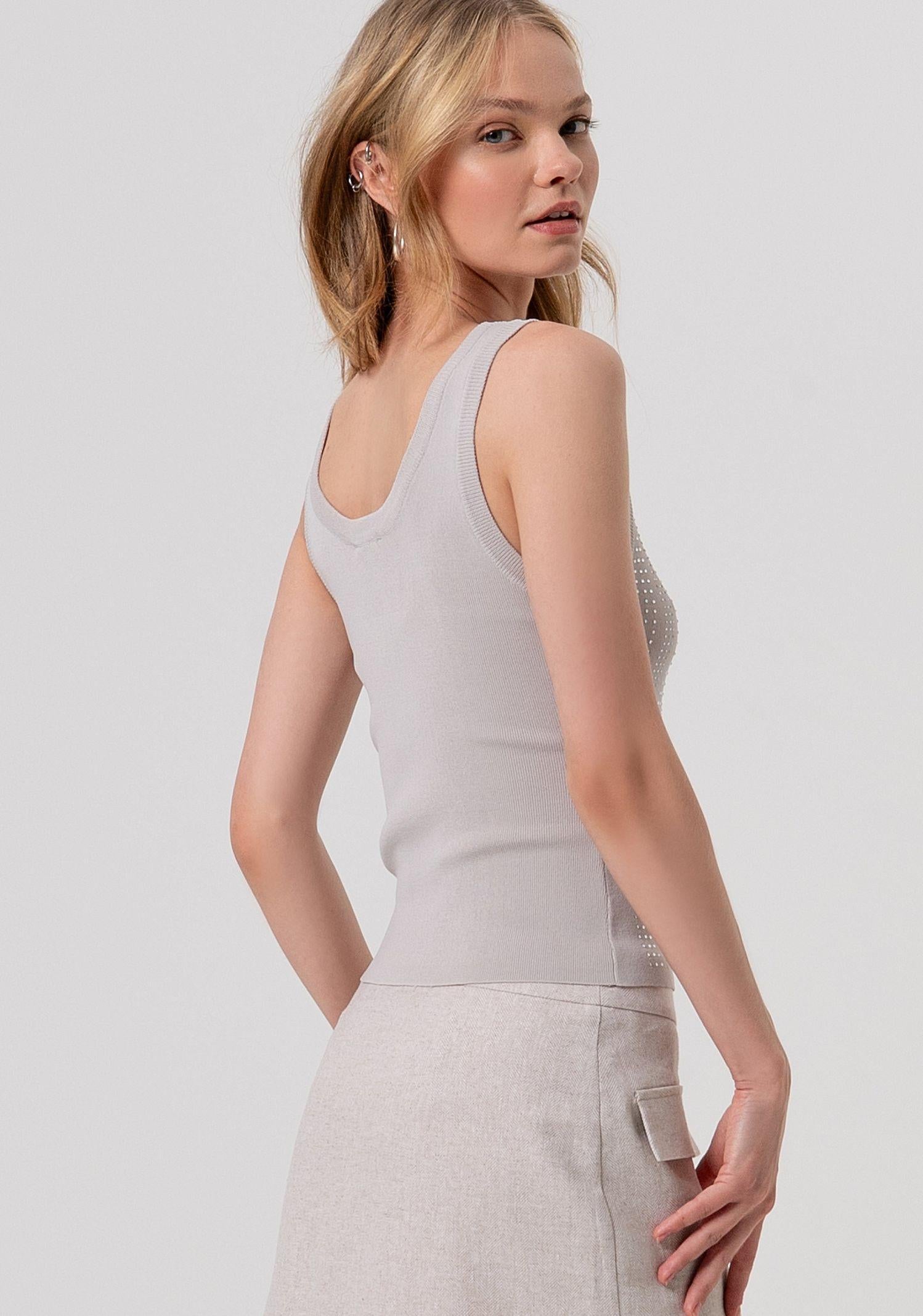 Top con strass - Fracomina FR26ST4005K524R9 251 FRACOMINA 