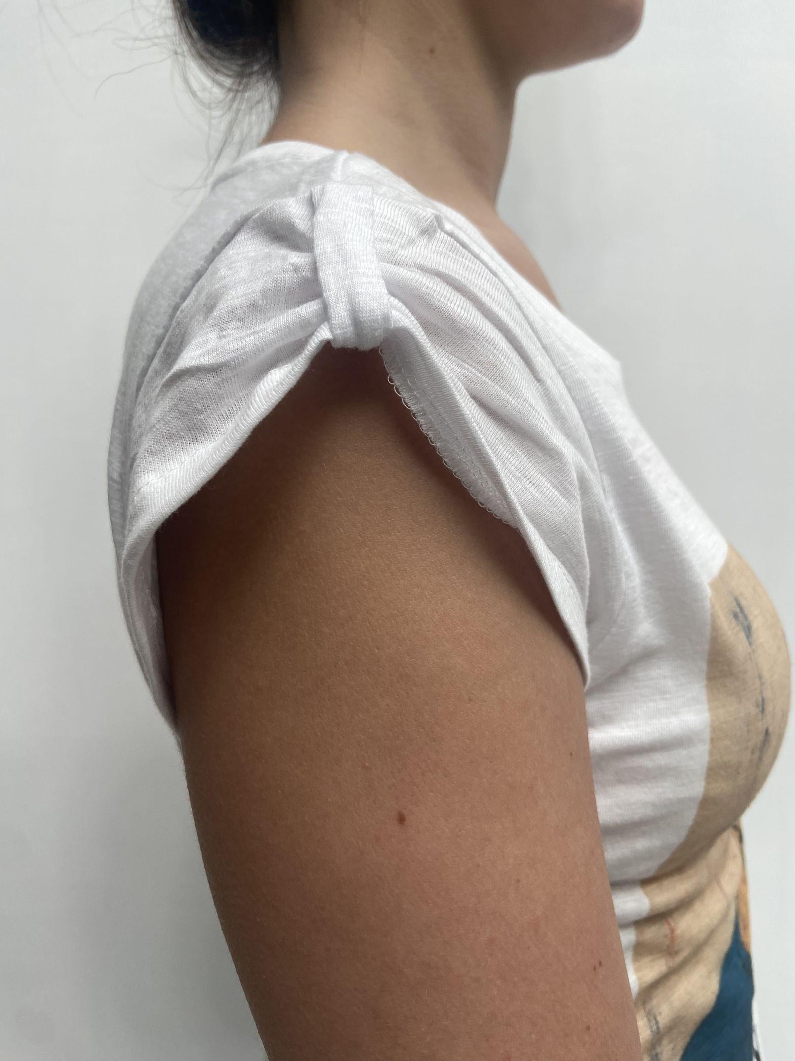 T-shirt con stampa CAOSDONNA BIANCO OFELIA 