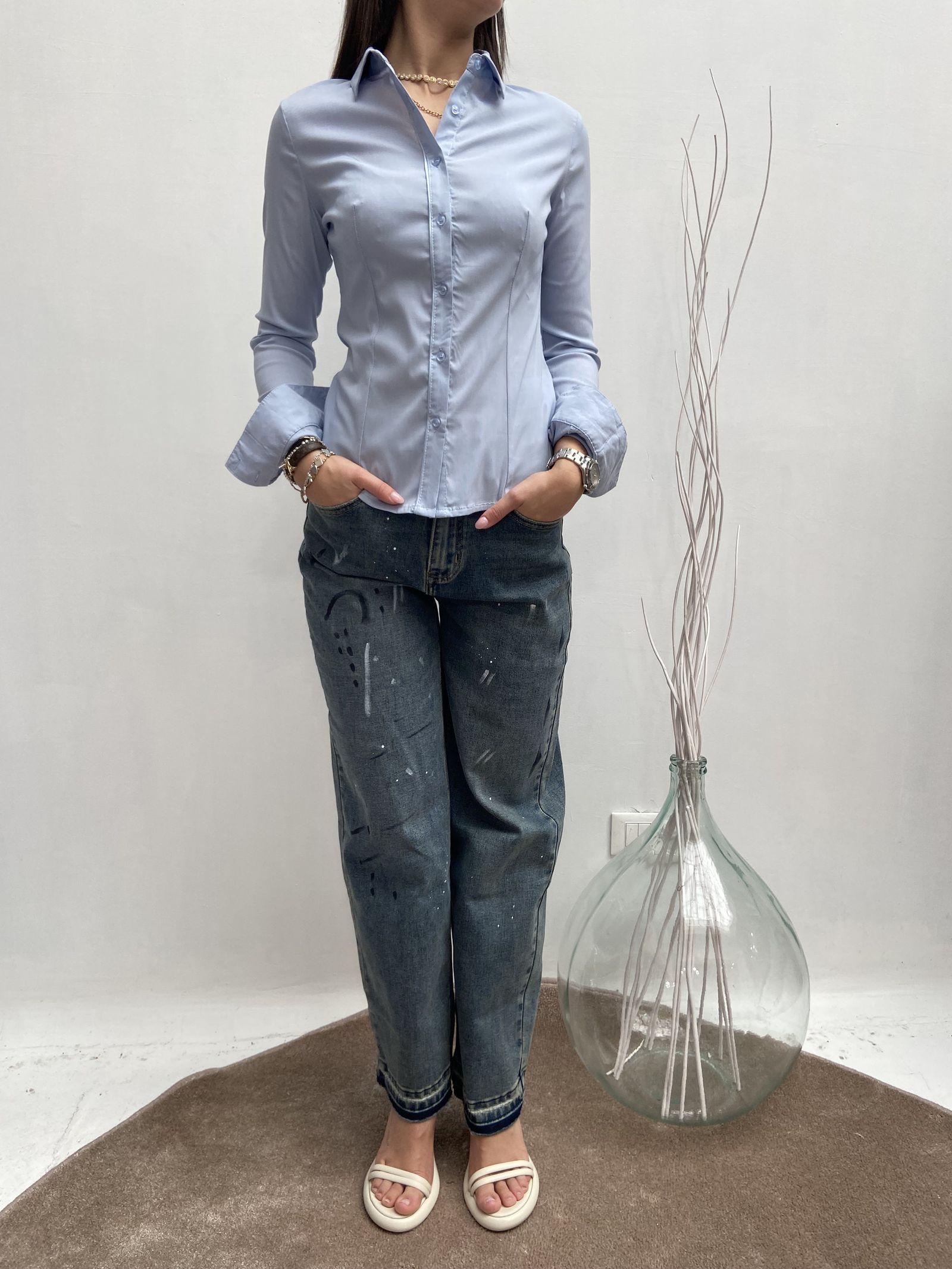 Camicia elasticizzata - Ofelia PARIGI AZZURRO OFELIA 