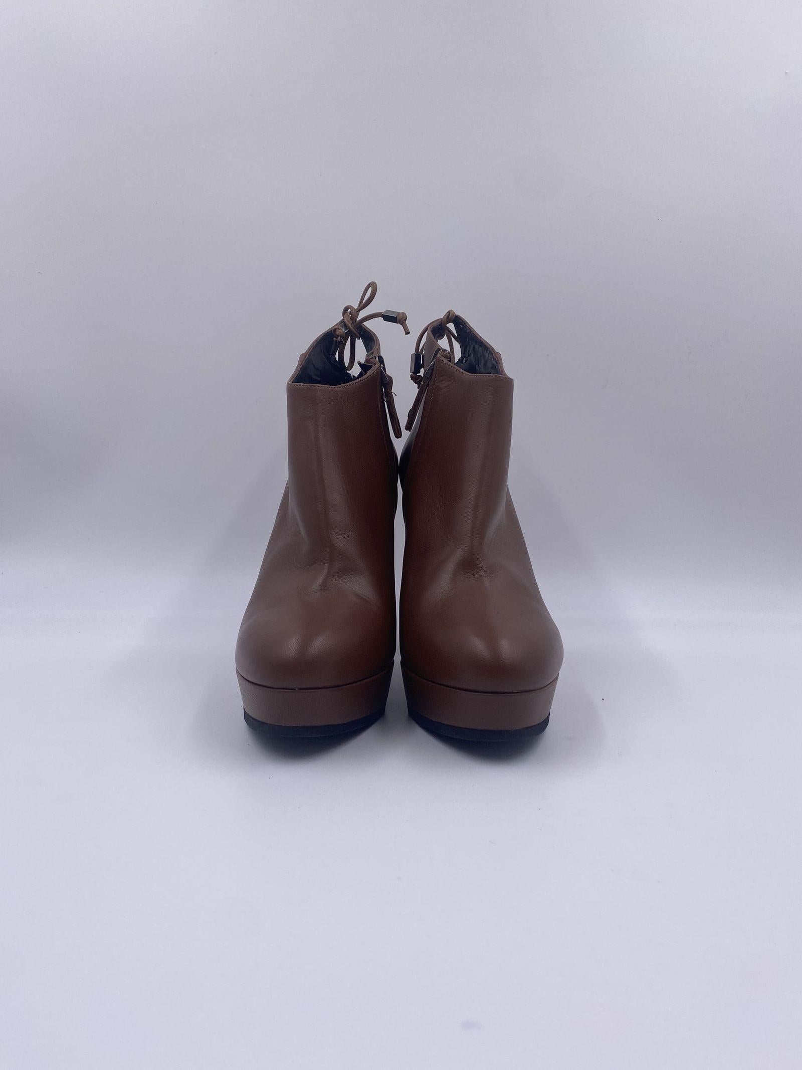 Tronchetto con plateau - Ofelia H1284NAPPA CUOIO OFELIA 