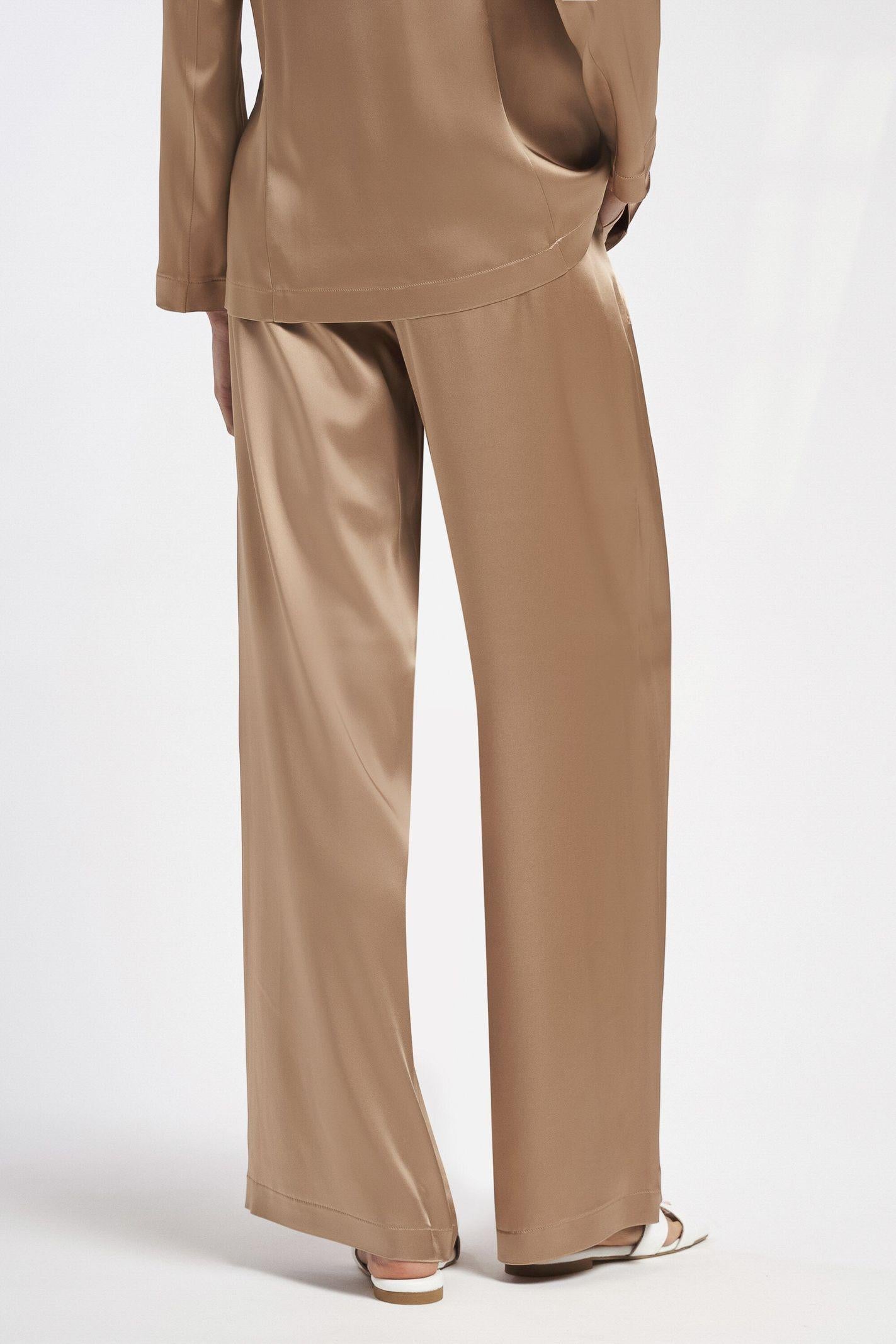 Pantalone largo in raso PAFE12D8 04 CARLA G. 