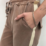 Pantalone con banda laterale - Ofelia 2558 CIOCCOLATO OFELIA 