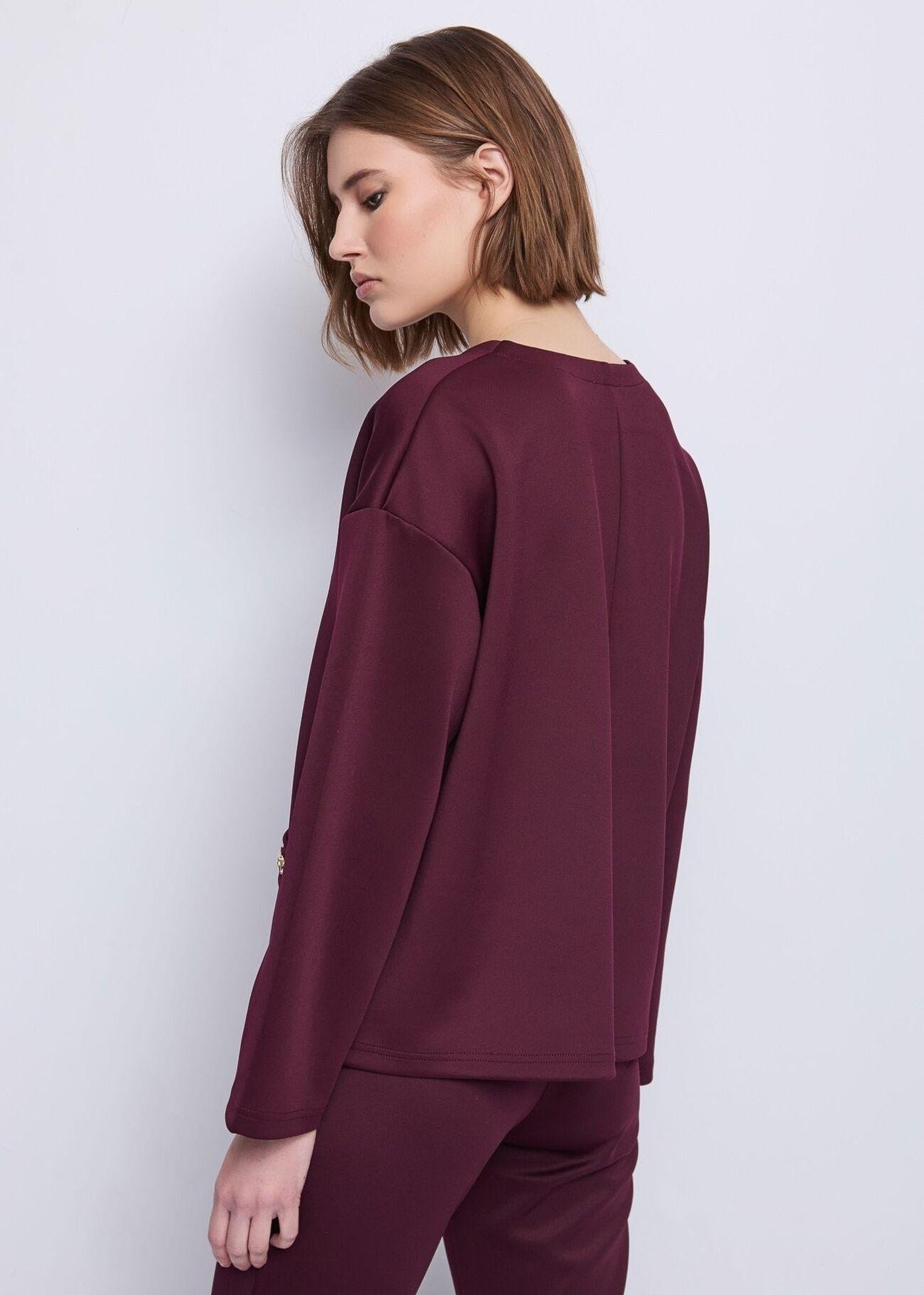 Felpa scollo a V 521BD64006 2416 GAUDI' 