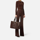 Pantalone palazzo con patte - Elisabetta Franchi PA12156E2 EA3 ELISABETTA FRANCHI 