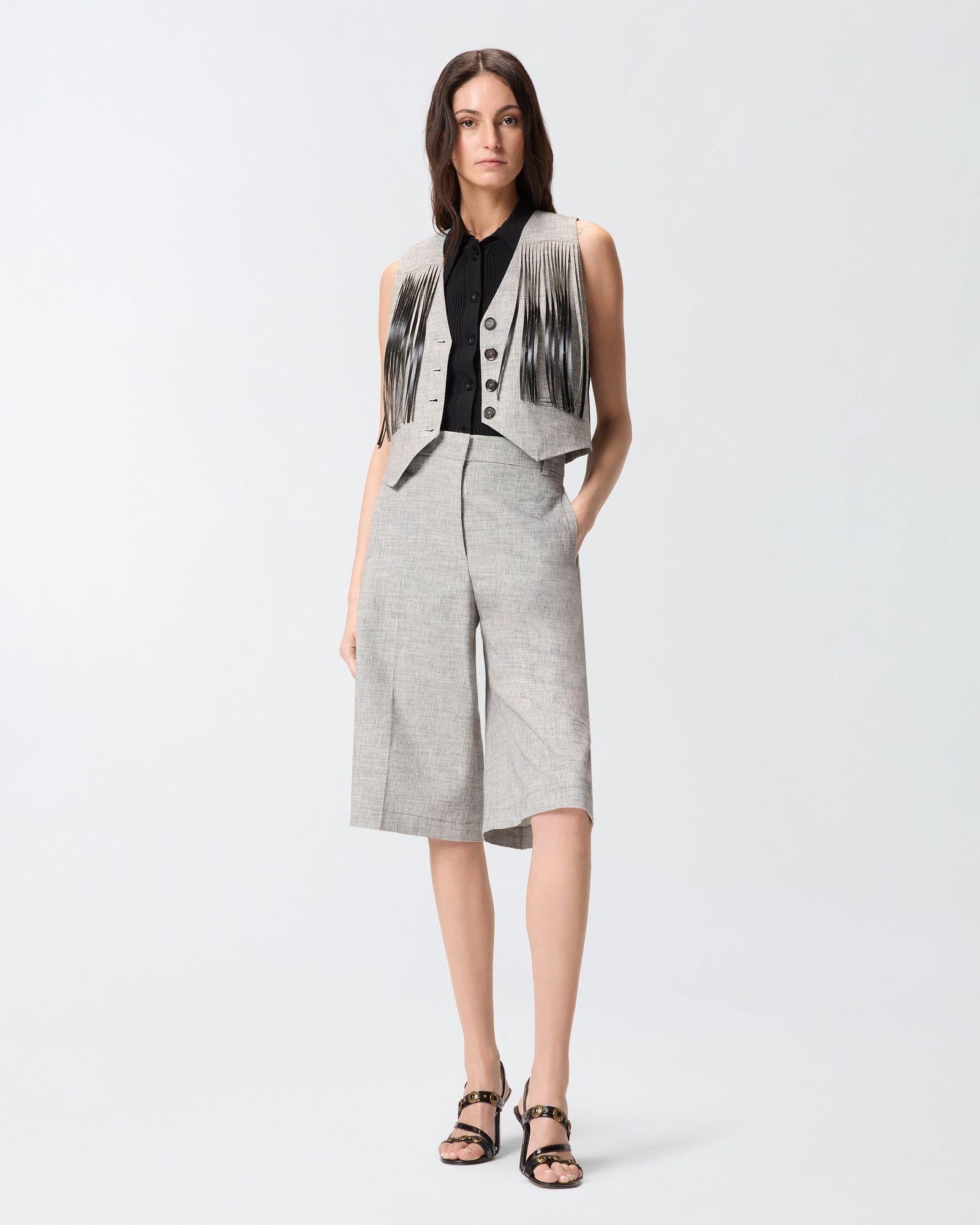 Gilet con frange - Pinko 106965A3AS ZZ2 PINKO 