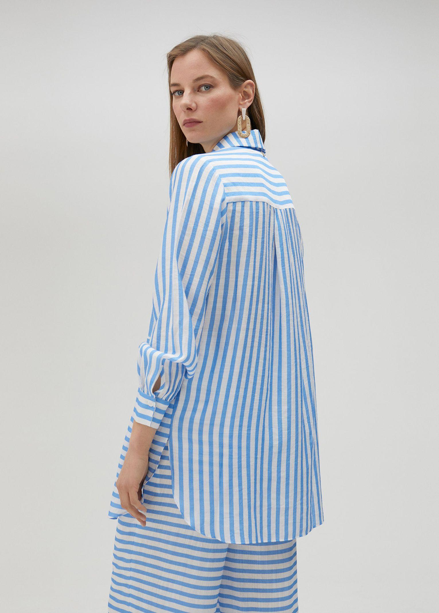 Camicia a righe LS2515011 17B LOLA 
