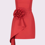 Abito scollo a cuore e fiore in vita 511FD15034 2482 GAUDI' 