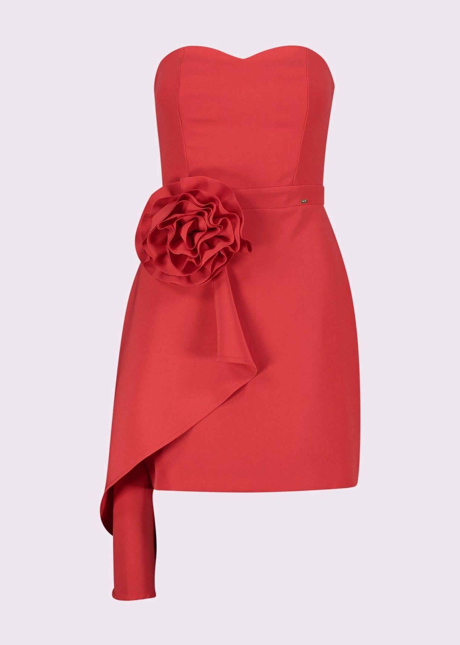 Abito scollo a cuore e fiore in vita 511FD15034 2482 GAUDI' 