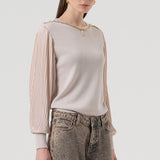 Jean flare con strass FR25WV2014D419R9 357 FRACOMINA 