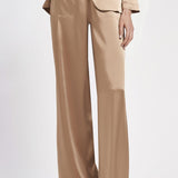 Pantalone largo in raso