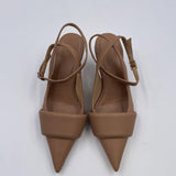 Sandalo slingback in pelle